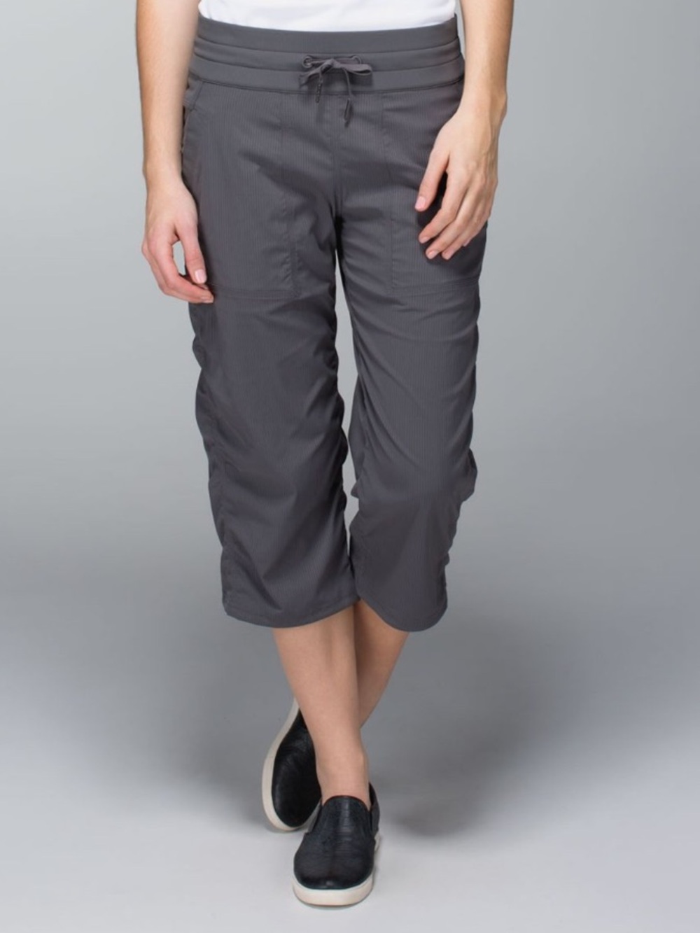 lululemon Studio Crop Pants - Soot Light